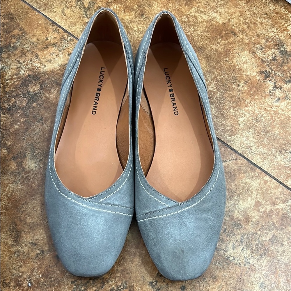 Lucky Brand Women's Gray Flats